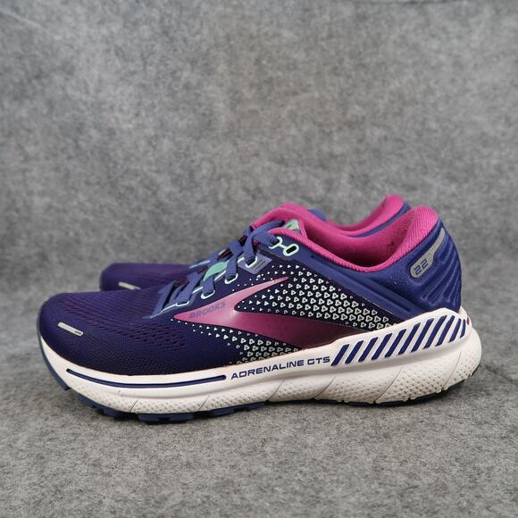 Brooks Shoes Womens 7 Athletic Trainer Adrenaline GTS 22 Running Sneaker Purple - Picture 4 of 11